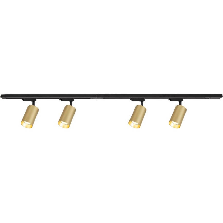 Reflektor za tračni sistem PIPE 4xGU10/10W/230V zlata/črna