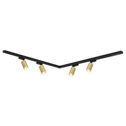 Reflektor za tračni sistem PIPE 4xGU10/10W/230V zlata/črna