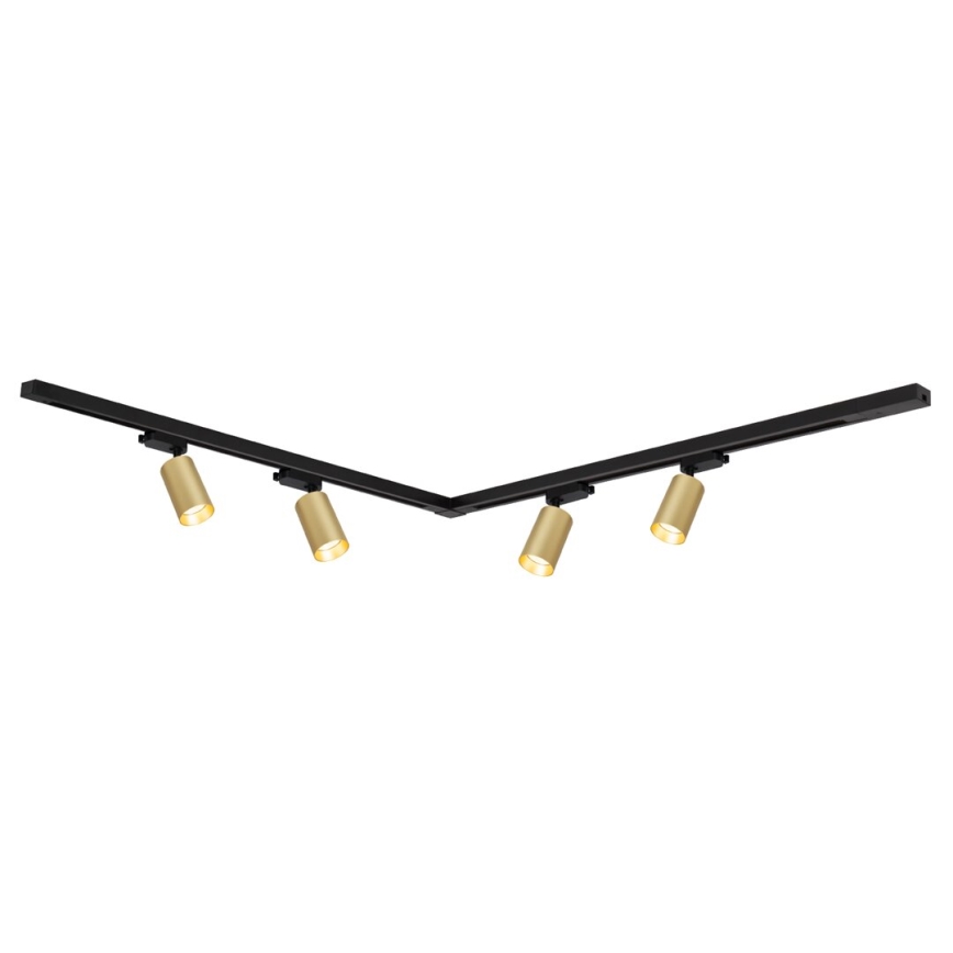 Reflektor za tračni sistem PIPE 4xGU10/10W/230V zlata/črna