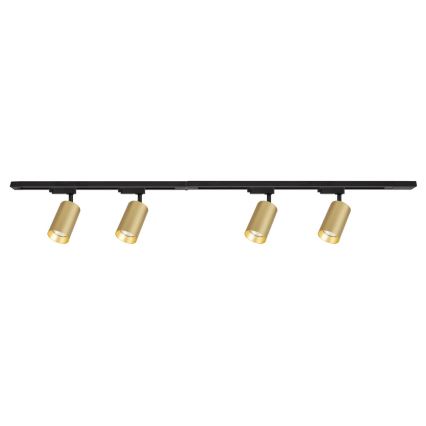 Reflektor za tračni sistem PIPE 4xGU10/10W/230V zlata/črna