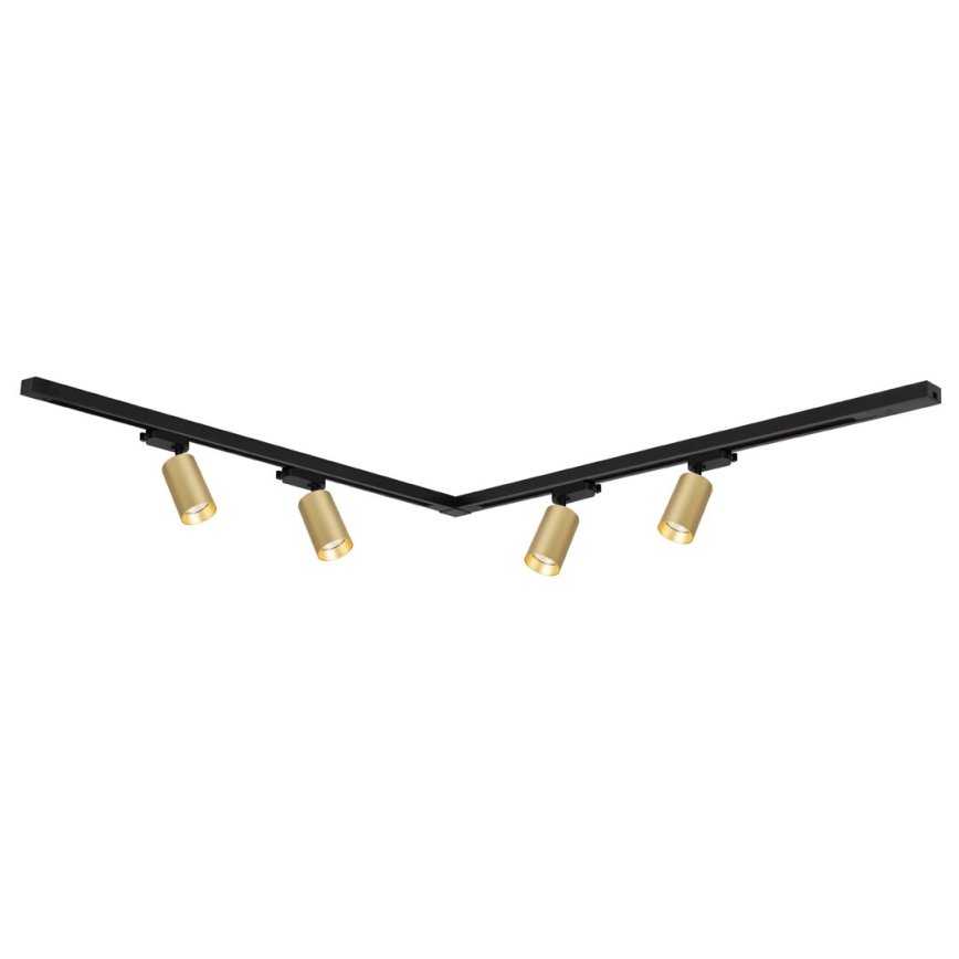 Reflektor za tračni sistem PIPE 4xGU10/10W/230V zlata/črna