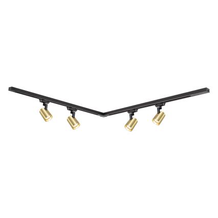 Reflektor za tračni sistem VOLF 4xGU10/10W/230V zlata/črna