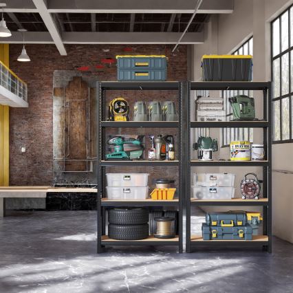 Regal ORDIFY črne barve