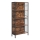 Regal za knjige NAVARO rjav/črn