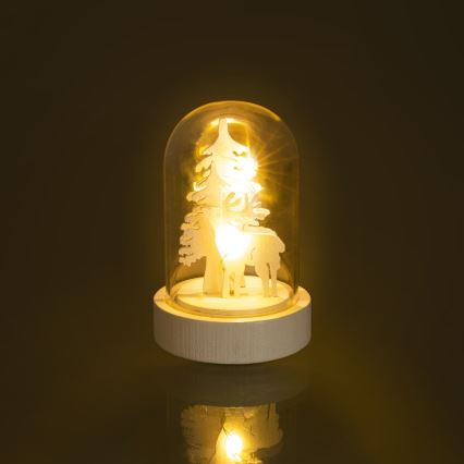 LED Božična dekoracija 1xLED/1xCR2032 topla bela
