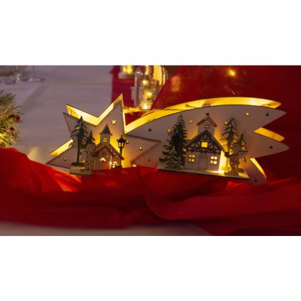LED Božična dekoracija LED/2xAA komet