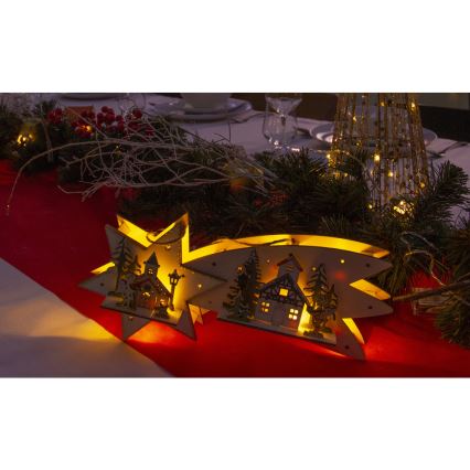 LED Božična dekoracija LED/2xAA komet