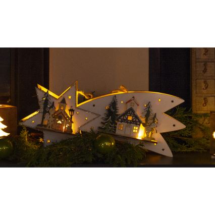 LED Božična dekoracija LED/2xAA komet