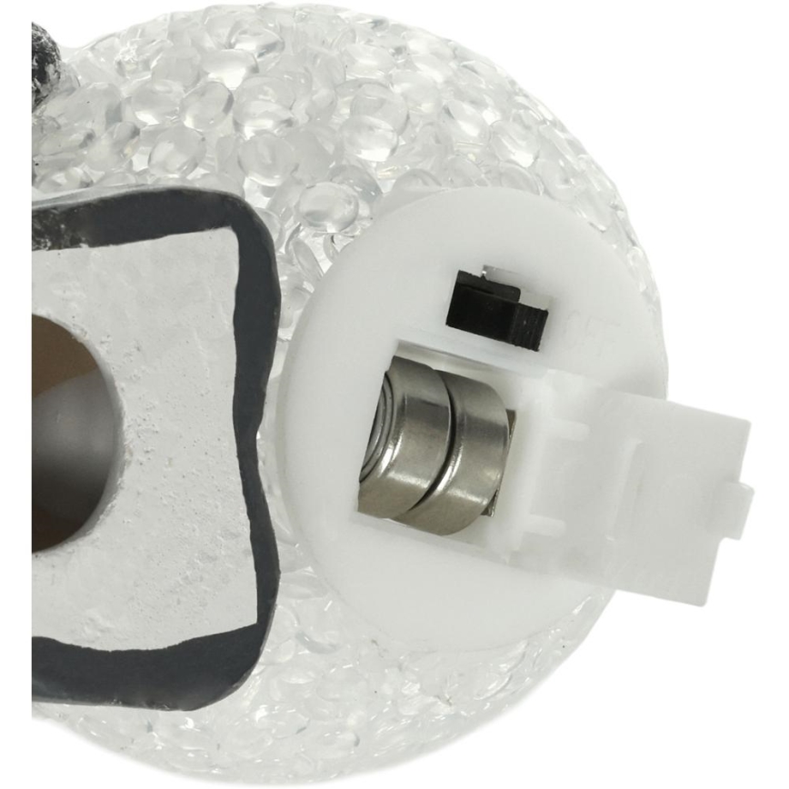 LED Božična dekoracija LED/2xLR44/topla bela snežak s snowball