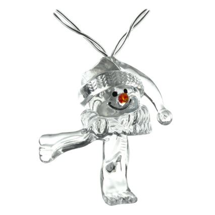 LED Božična veriga 10xLED/2xAA/topla bela 1,65m snowmen