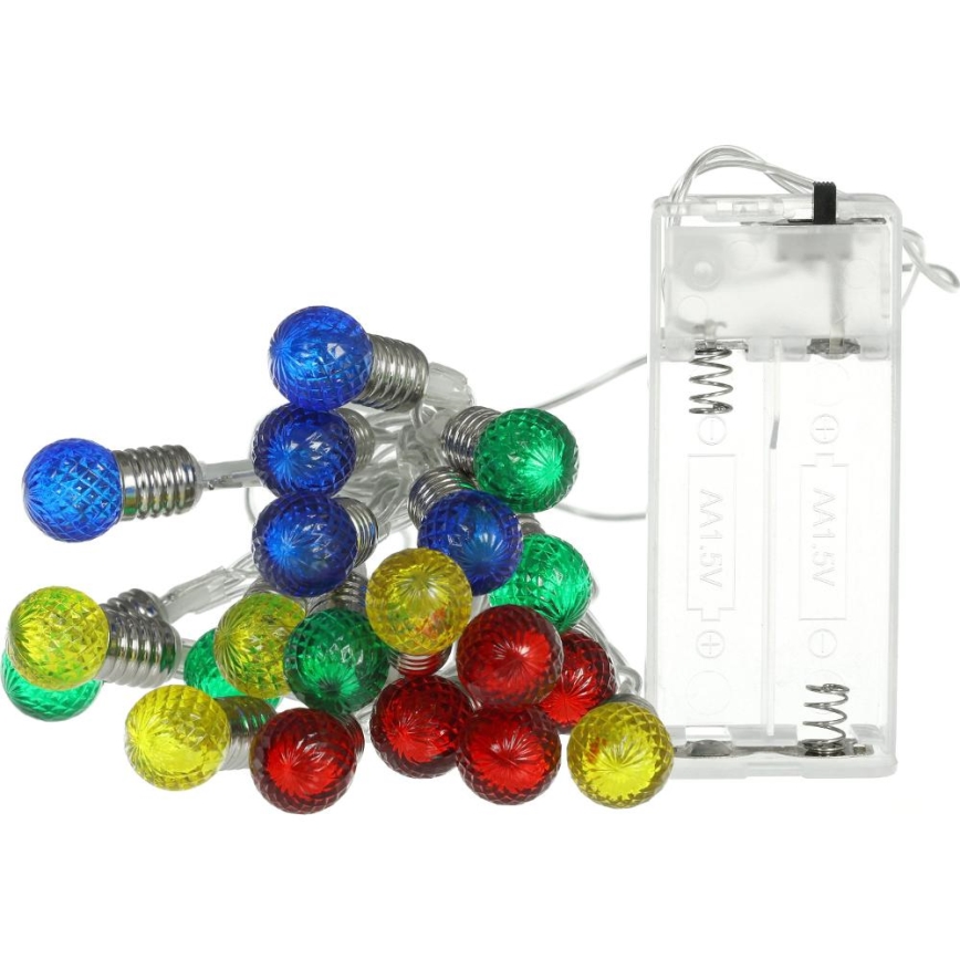 LED Božična veriga 20xLED/2xAA/topla bela 1,8m žarnice