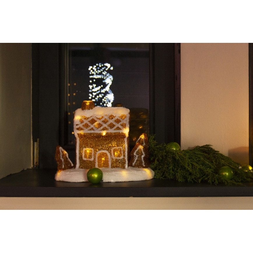 LED Božični okrasek LED/3xAA topla bela