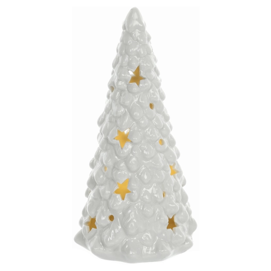 LED Božični porcelanasti okrasek LED/3xLR44 drevesce