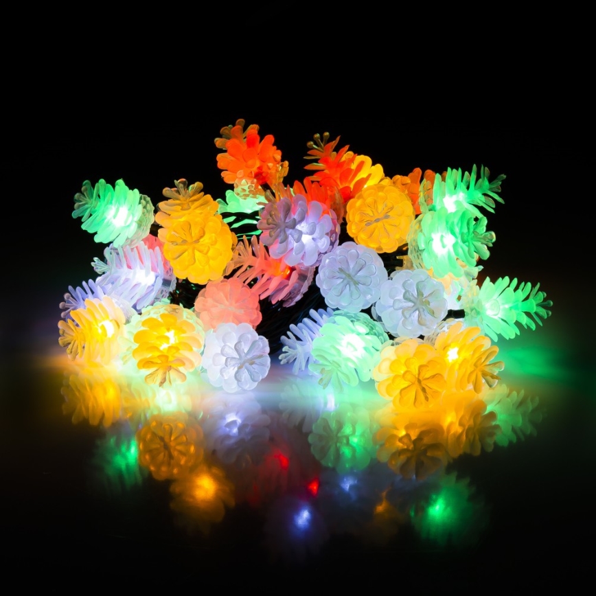 LED božična zunanja veriga 40xLED/15m IP44 večbarvna