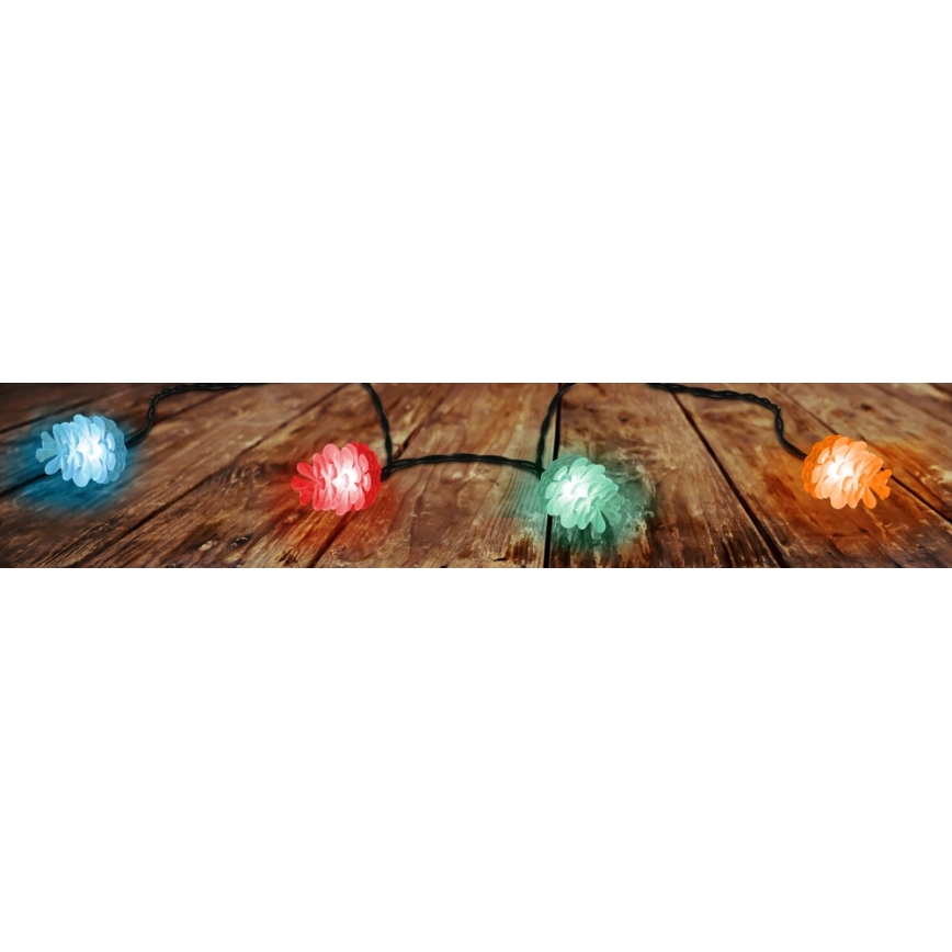 LED božična zunanja veriga 40xLED/15m IP44 večbarvna