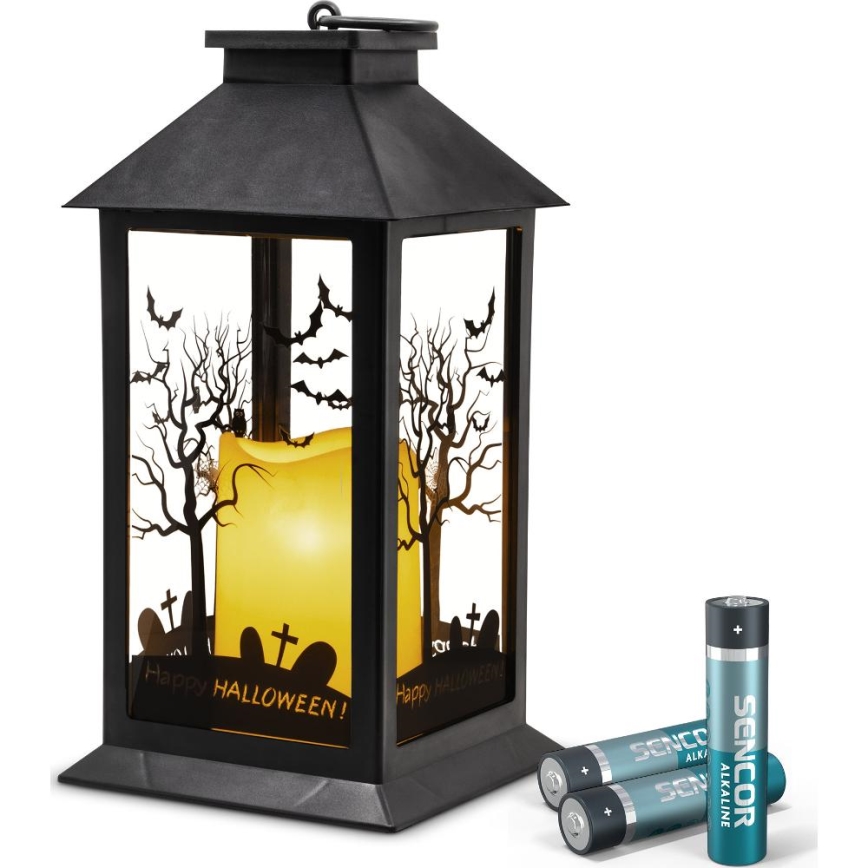 LED Dekoracija HALLOWEEN LED/3xAAA/topla bela laterna