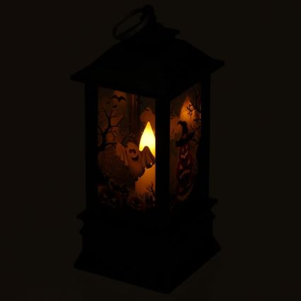 LED Dekoracija HALLOWEEN LED/3xAAA/topla bela laterna z bučami