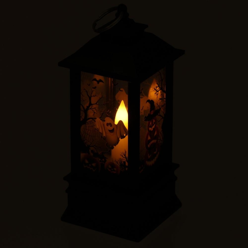 LED Dekoracija HALLOWEEN LED/3xAAA/topla bela laterna z bučami