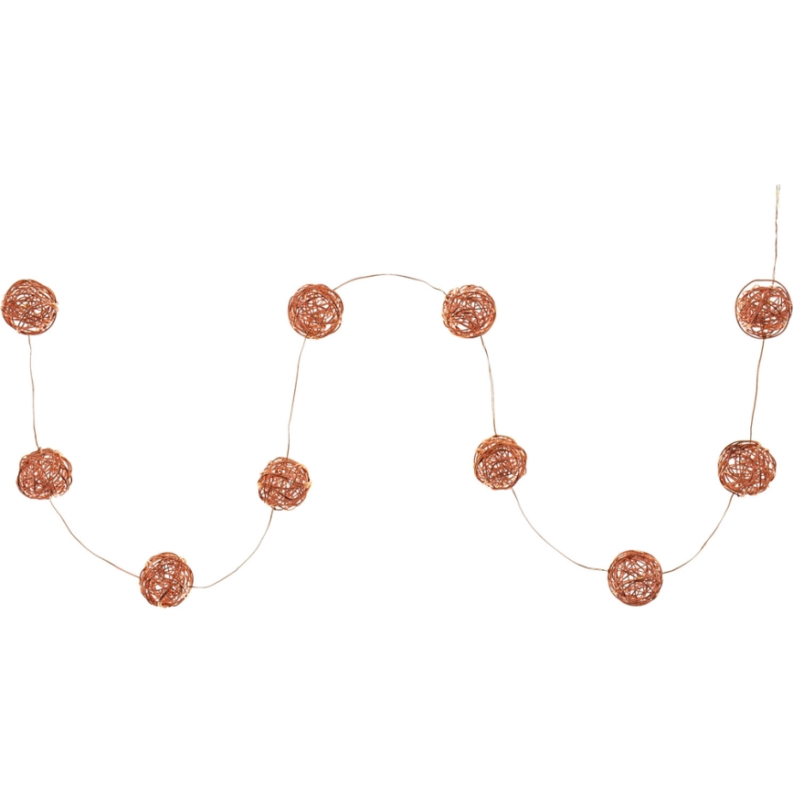 LED okrasni niz 10xLED/2xAA topla bela