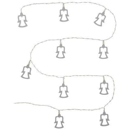 LED veriga 10xLED/2xAA 1,8m topla bela