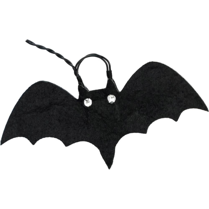 LED Okrasna veriga HALLOWEEN 10xLED/2xAA/topla bela 1,3m bats