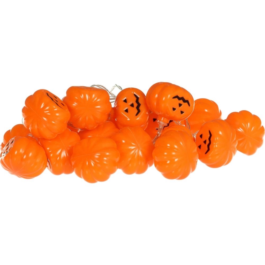LED Okrasna veriga HALLOWEEN 20xLED/3xAA/topla bela 3,3m buče