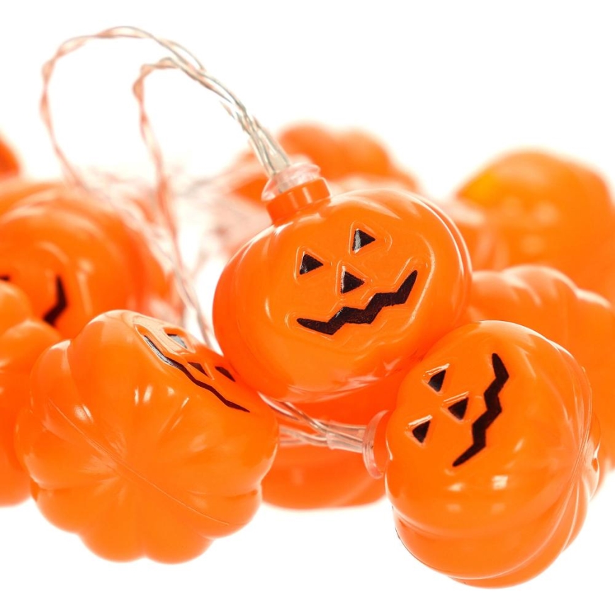 LED Okrasna veriga HALLOWEEN 20xLED/3xAA/topla bela 3,3m buče