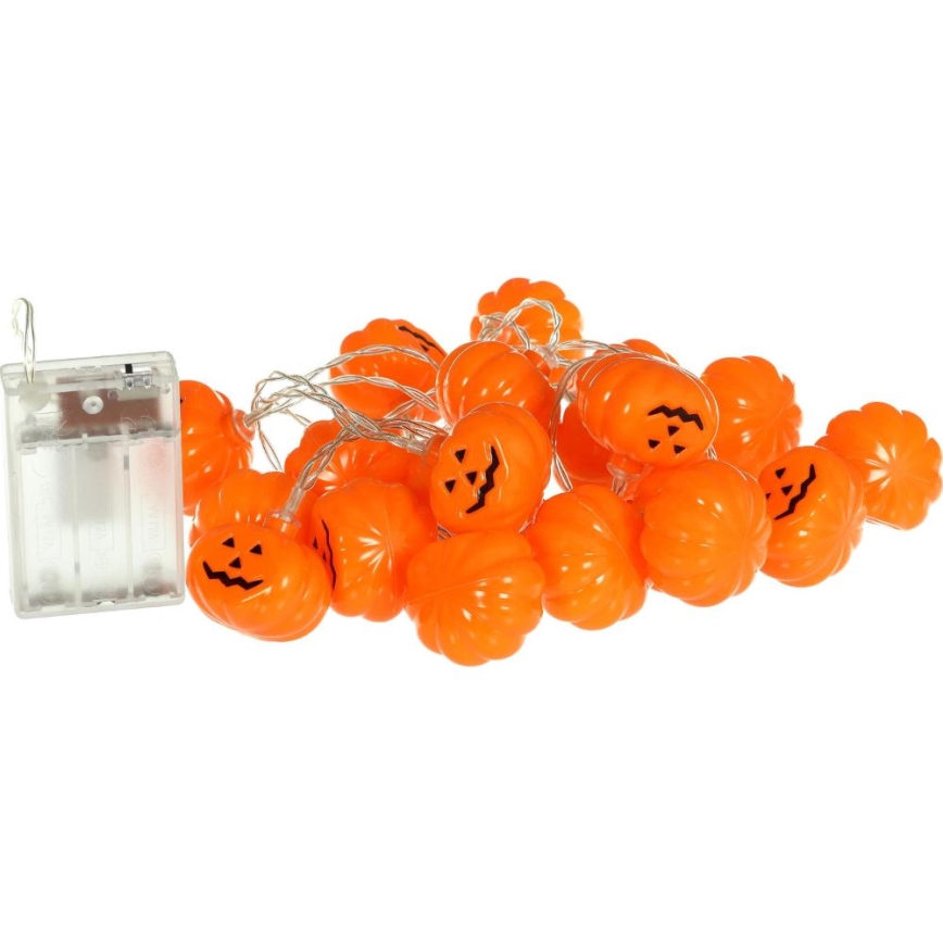 LED Okrasna veriga HALLOWEEN 20xLED/3xAA/topla bela 3,3m buče
