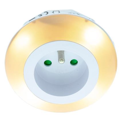 LED Orientacijska svetilka s senzorjem mraka za v vtičnico LED/0,6W/230V