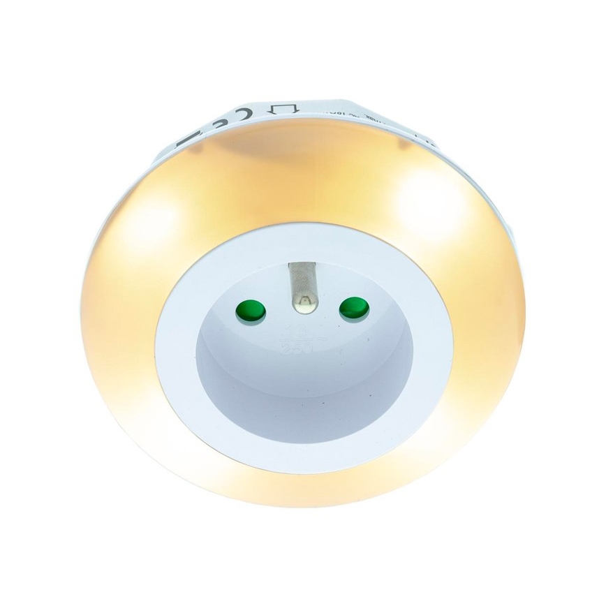 LED Orientacijska svetilka s senzorjem mraka za v vtičnico LED/0,6W/230V