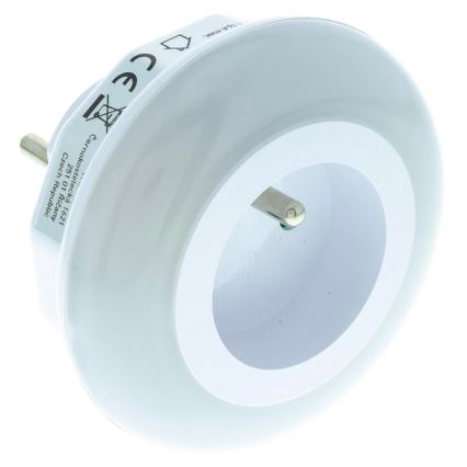 LED Orientacijska svetilka s senzorjem mraka za v vtičnico LED/0,6W/230V