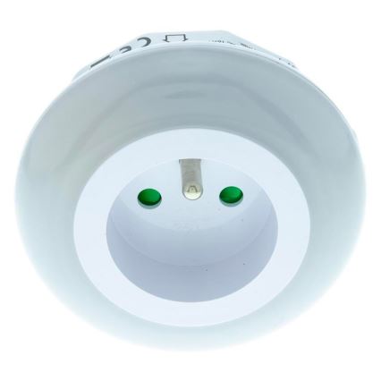 LED Orientacijska svetilka s senzorjem mraka za v vtičnico LED/0,6W/230V