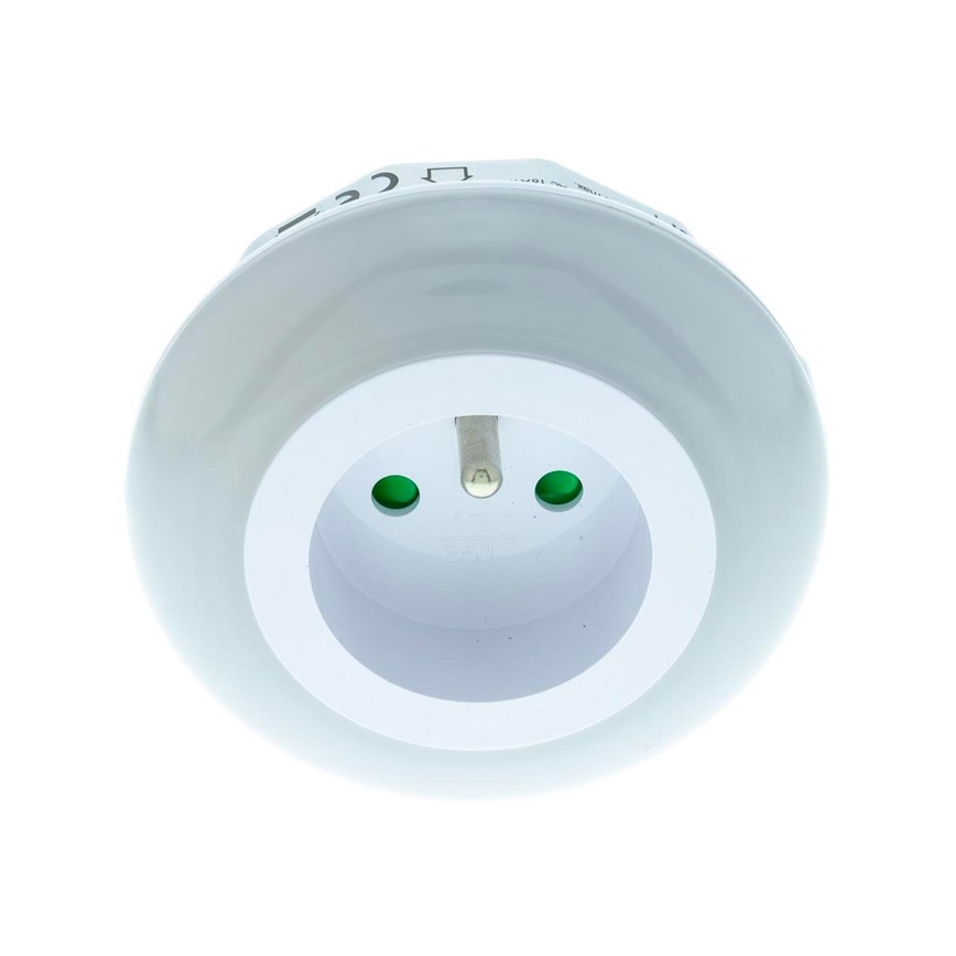 LED Orientacijska svetilka s senzorjem mraka za v vtičnico LED/0,6W/230V