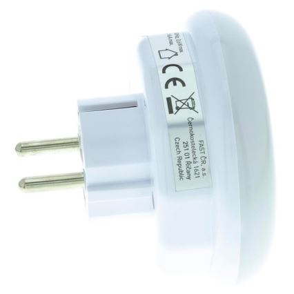 LED Orientacijska svetilka s senzorjem mraka za v vtičnico LED/0,6W/230V