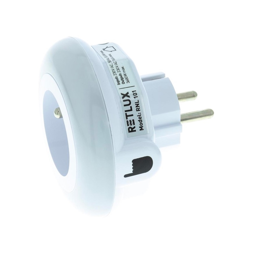 LED Orientacijska svetilka s senzorjem mraka za v vtičnico LED/0,6W/230V