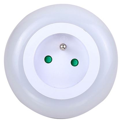 LED Orientacijska svetilka s senzorjem mraka za v vtičnico LED/0,6W/230V