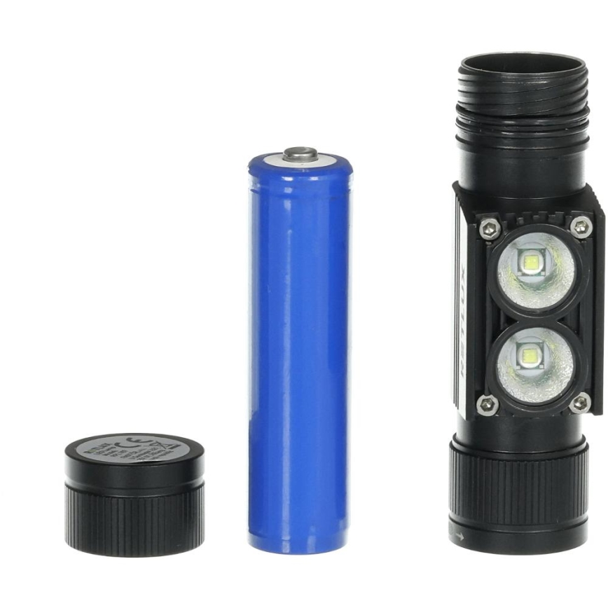 LED Polnilna aluminijasta naglavna svetilka LED/2600 mAh IP66