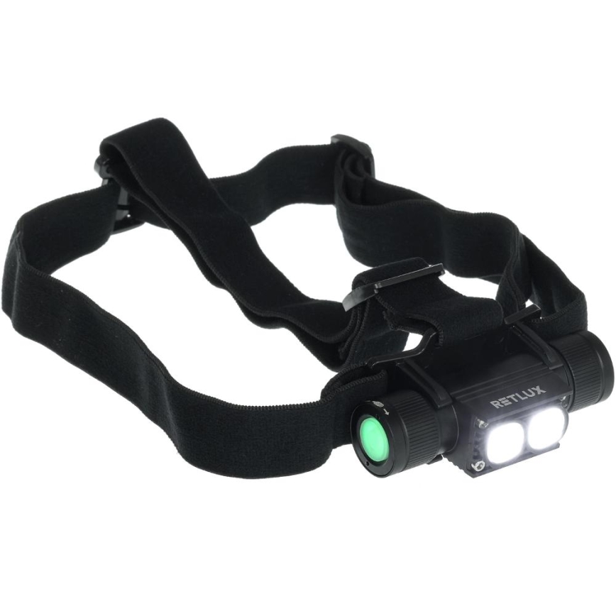 LED Polnilna aluminijasta naglavna svetilka LED/2600 mAh IP66