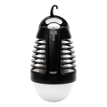 Retlux - LED prenosna polnilna svetilka z lapačem za žuželke LED/5W/1800 mAh IP44 črna