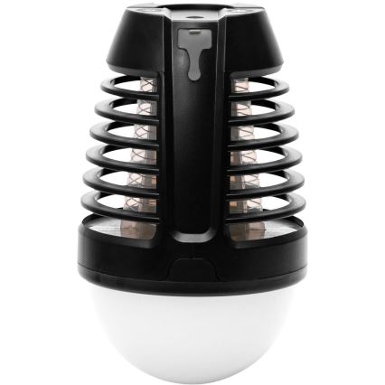 Retlux - LED prenosna polnilna svetilka z lapačem za žuželke LED/5W/1800 mAh IP44 črna