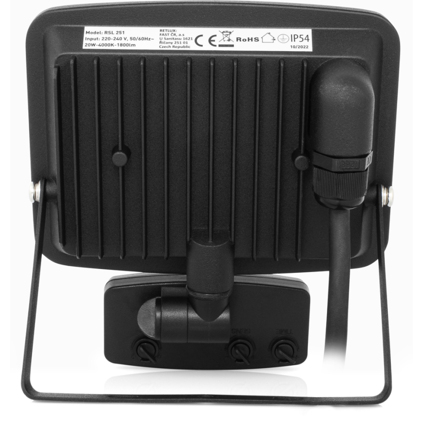 LED Reflektor brez okvirja s senzorjem LED/20W/230V 4000K IP65