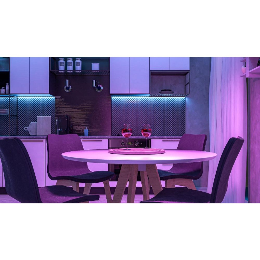 LED RGBW Pametni zatemnitveni trak 5m LED/230V 2700-6500K Wi-Fi Tuya + Daljinski upravljalnik