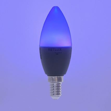 LED RGBW Zatemnitvena žarnica C37 E14/4,5W/230V 2700-6500K Wi-Fi Tuya