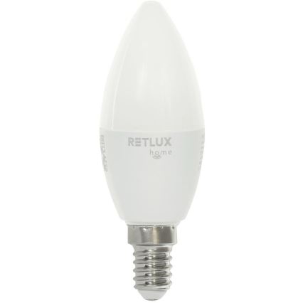 LED RGBW Zatemnitvena žarnica C37 E14/4,5W/230V 2700-6500K Wi-Fi Tuya