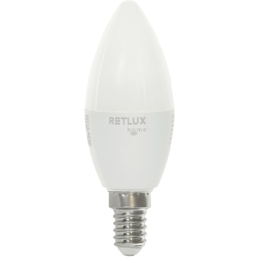 LED RGBW Zatemnitvena žarnica C37 E14/4,5W/230V 2700-6500K Wi-Fi Tuya