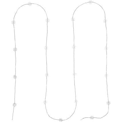 LED veriga 20xLED/2xAA 2,3 m hladna bela
