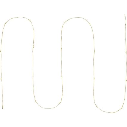 LED  veriga 20xLED/2xAA 2,3m topla bela