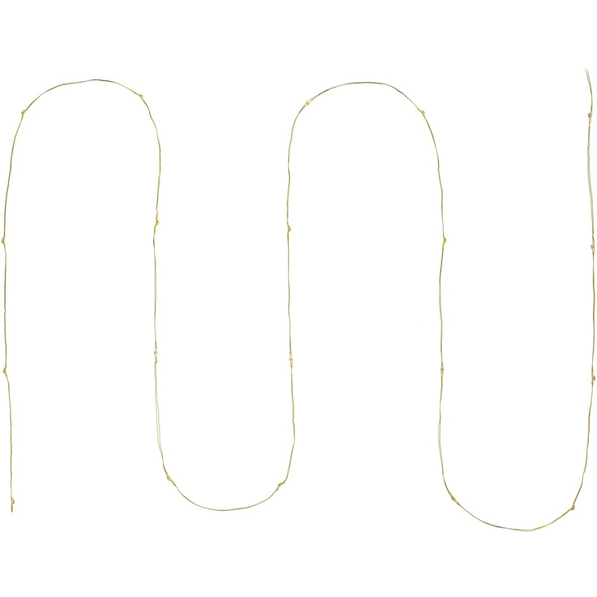 LED  veriga 20xLED/2xAA 2,3m topla bela