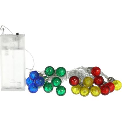 LED niz 20xLED/2xAA/topla bela 1,8 m žarnice