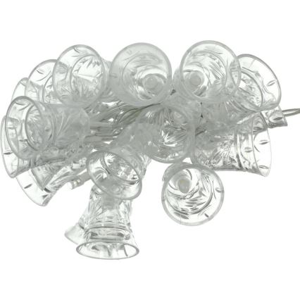 LED veriga 20xLED/3xAA/topla bela 2,2m zvončki
